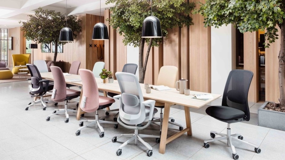 Hag Ergonomic Task Chairs Showing A Range Of Options And Colours